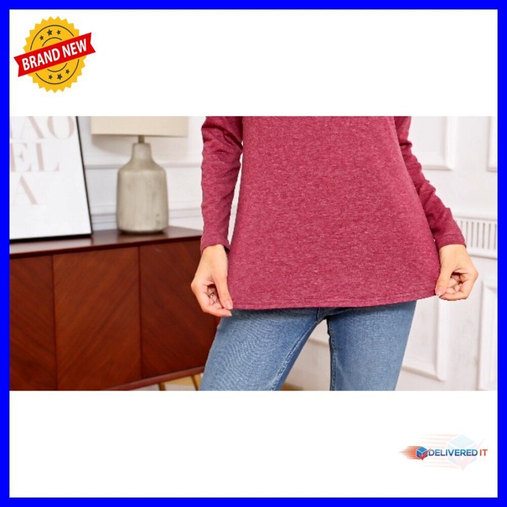 3 Pack Long Sleeve T-Shirts, Raglan Sleeve, Loose Fit, Side Split Hem - Picture 7 of 7